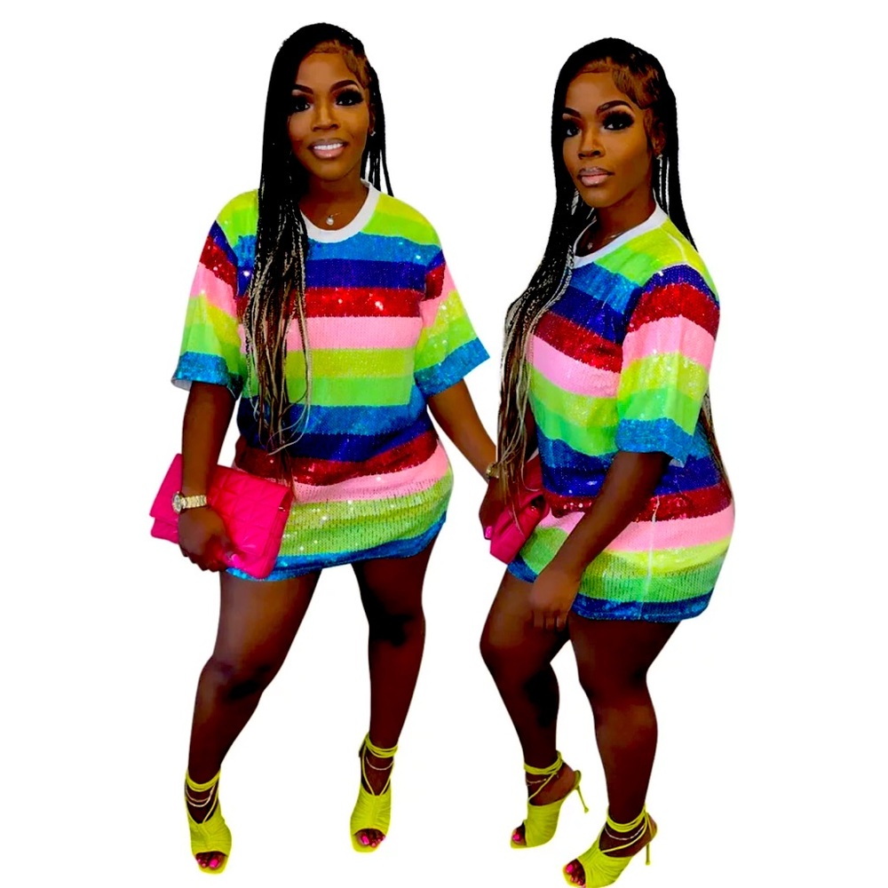 Sequin Party Birthday Dress T-shirt